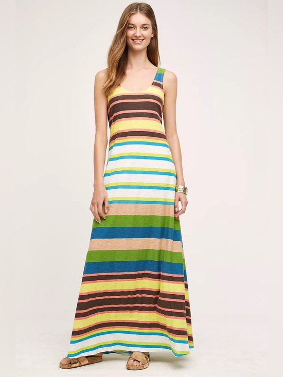 Anthropologie Dresses & Skirts - Anthropologie Plenty by Tracy Reese Spectrum Stripe Maxi Dress XS  Sleeveless